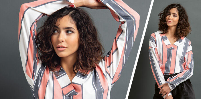Bluse aus Viskose Stoff